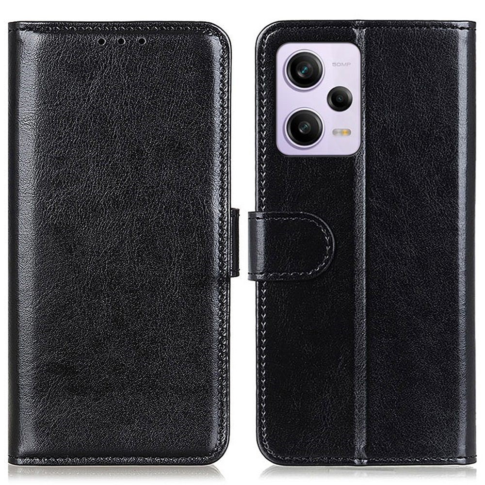  Xiaomi Redmi Note 12 Pro 5G Fodral Crazy Horse Läder Svart