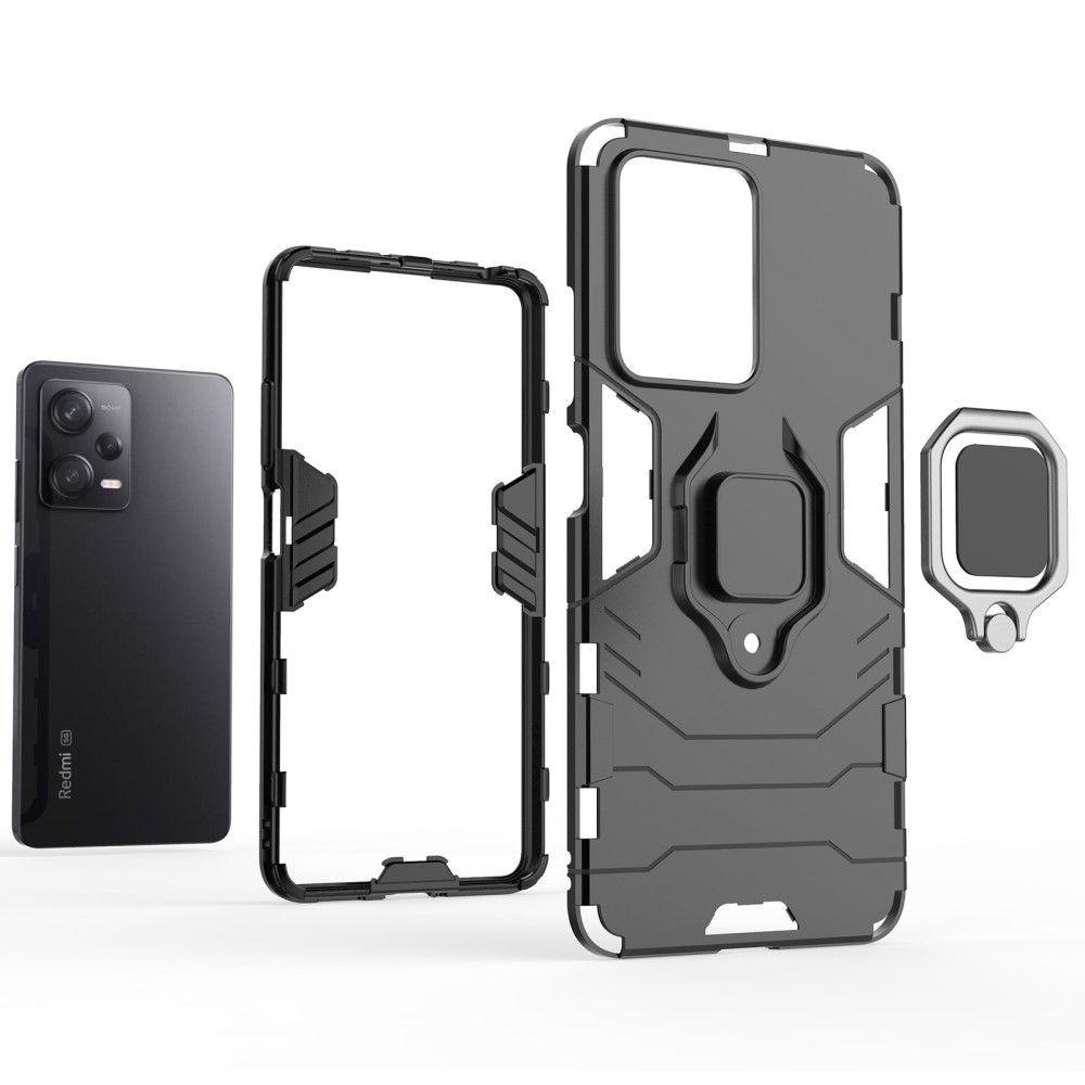  Xiaomi Redmi Note 12 Pro 5G Skal Ring Hybrid Armor Blå