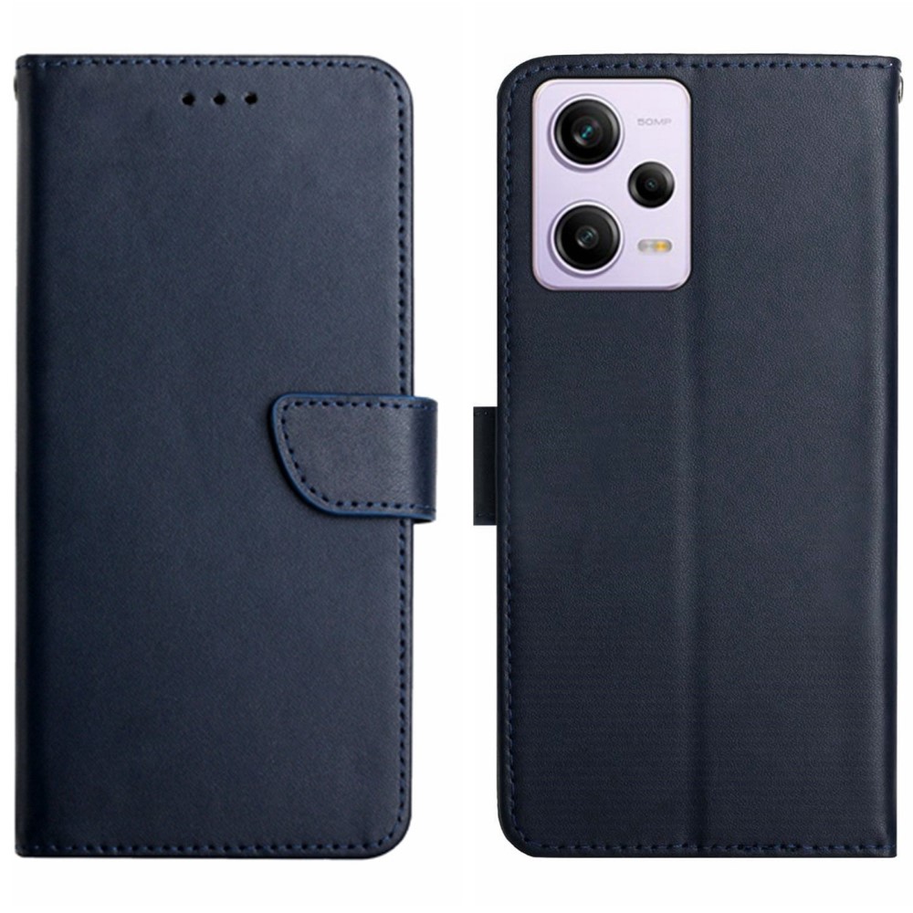  Xiaomi Redmi Note 12 Pro 5G Fodral Äkta Läder Nappa Blå