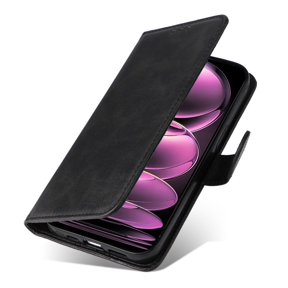  Xiaomi Redmi Note 12 Pro 5G Fodral Solid Läder Svart