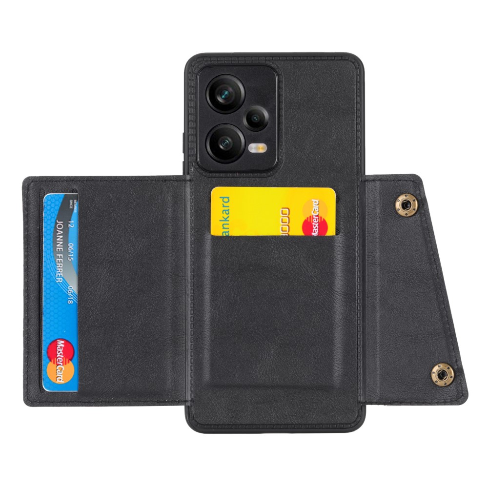  Xiaomi Redmi Note 12 Pro 5G Skal Läder Med Kortfack Och Magnet