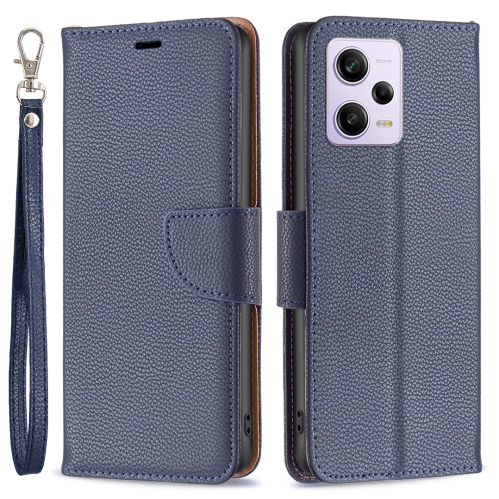  Xiaomi Redmi Note 12 Pro 5G Fodral Shark Solid Läder Blå