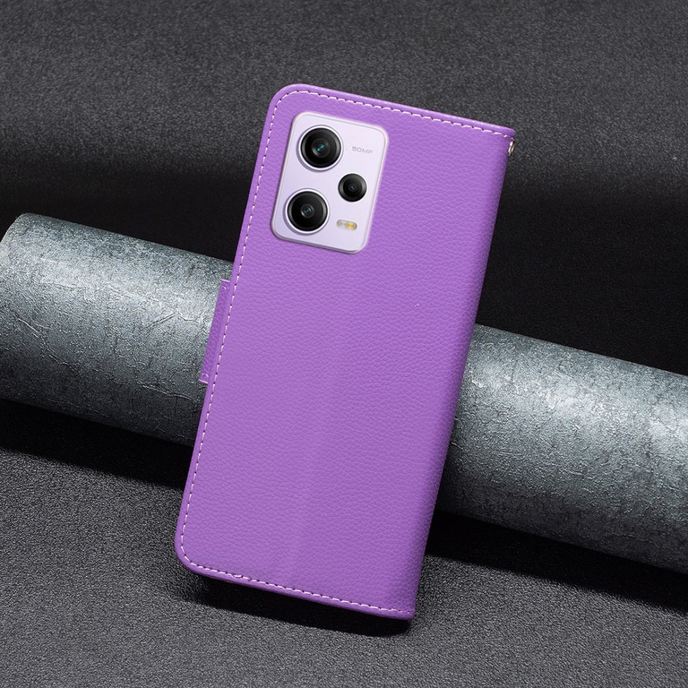  Xiaomi Redmi Note 12 Pro 5G Fodral Shark Solid Läder Lila