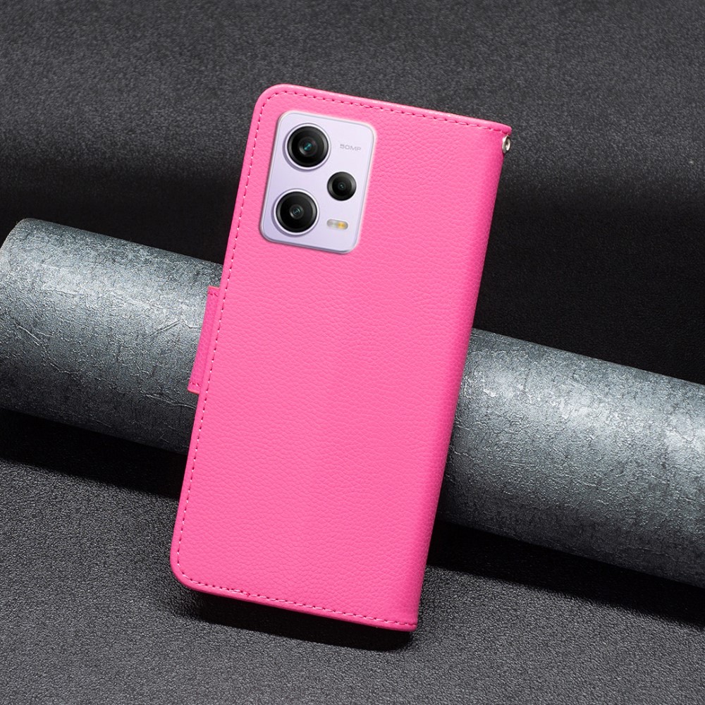  Xiaomi Redmi Note 12 Pro 5G Fodral Shark Solid Läder Rosa