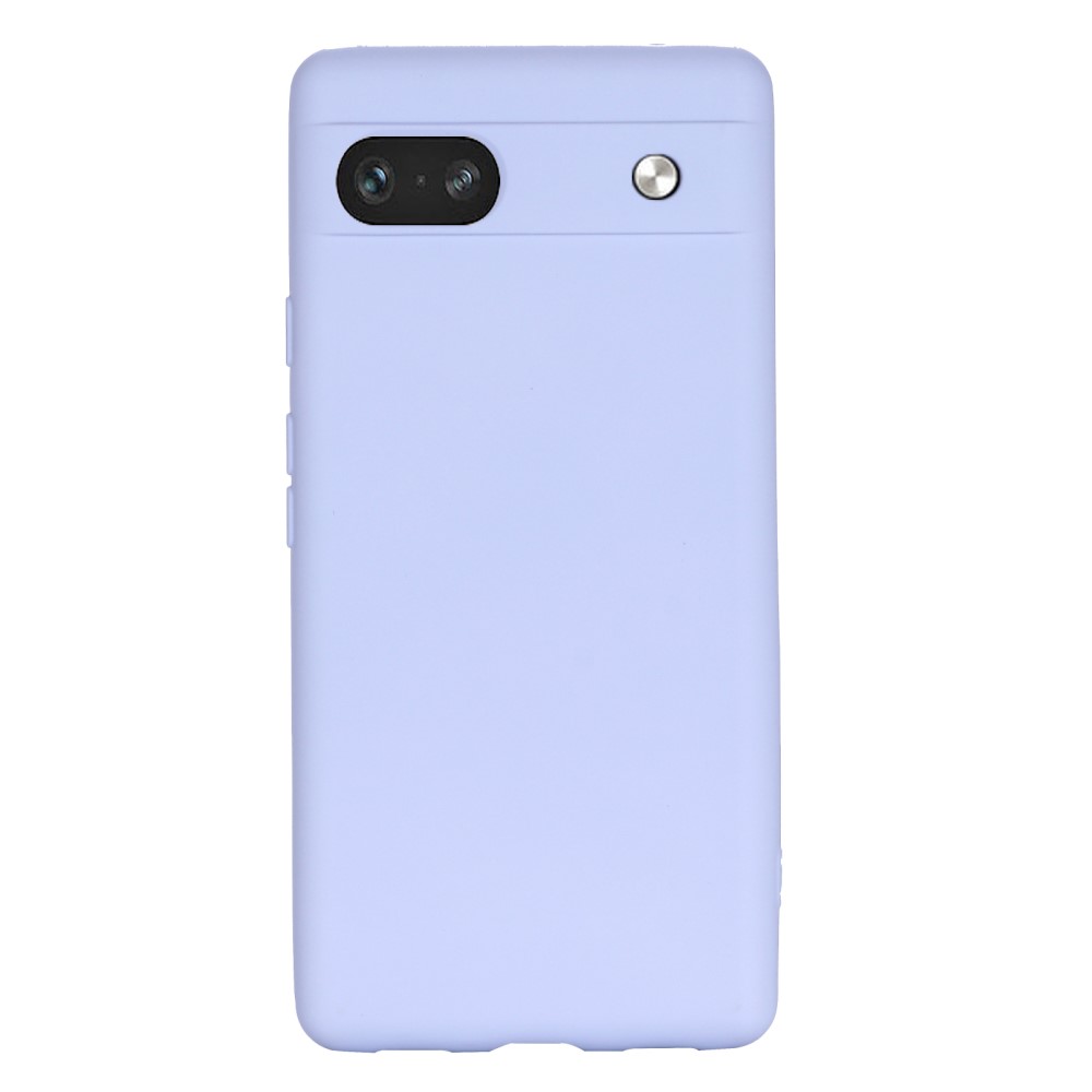  Google Pixel 7A Skal Liquid Silikon Med Strap Lila