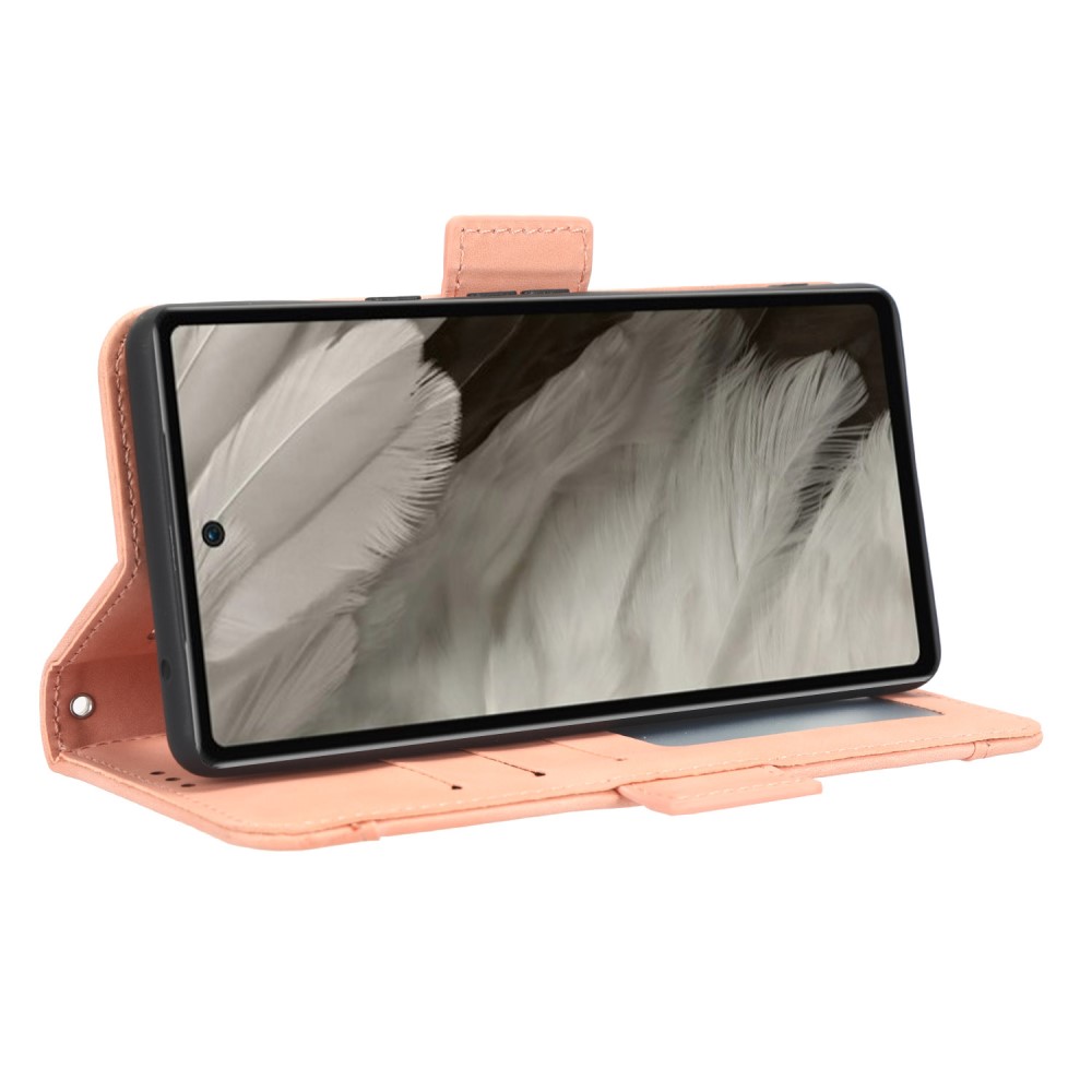  Google Pixel 7A Fodral Med Avtagbart Kortfodral Rosa