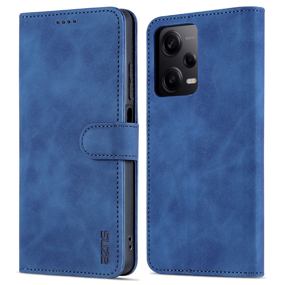 AZNS AZNS Xiaomi Redmi Note 12 Pro 5G Fodral Retro Läder Blå