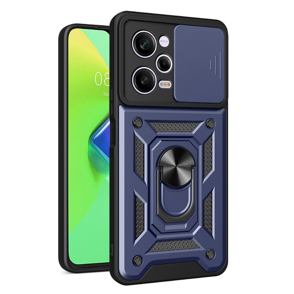  Xiaomi Redmi Note 12 Pro 5G Skal CamShield Ring Hybrid Blå
