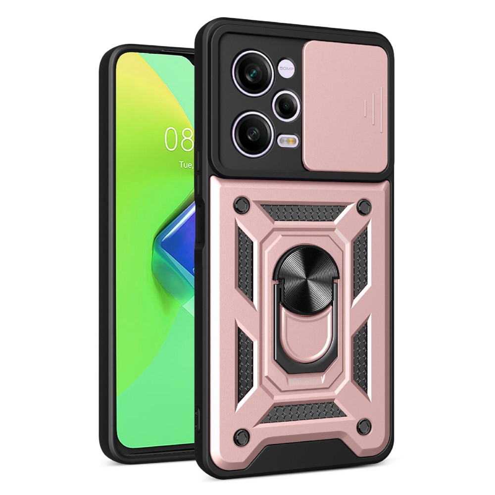  Xiaomi Redmi Note 12 Pro 5G Skal CamShield Ring Hybrid Roséguld