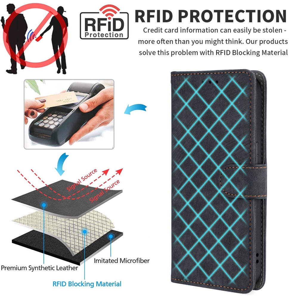  TCL 403 (2023) Fodral RFID Läder Blå