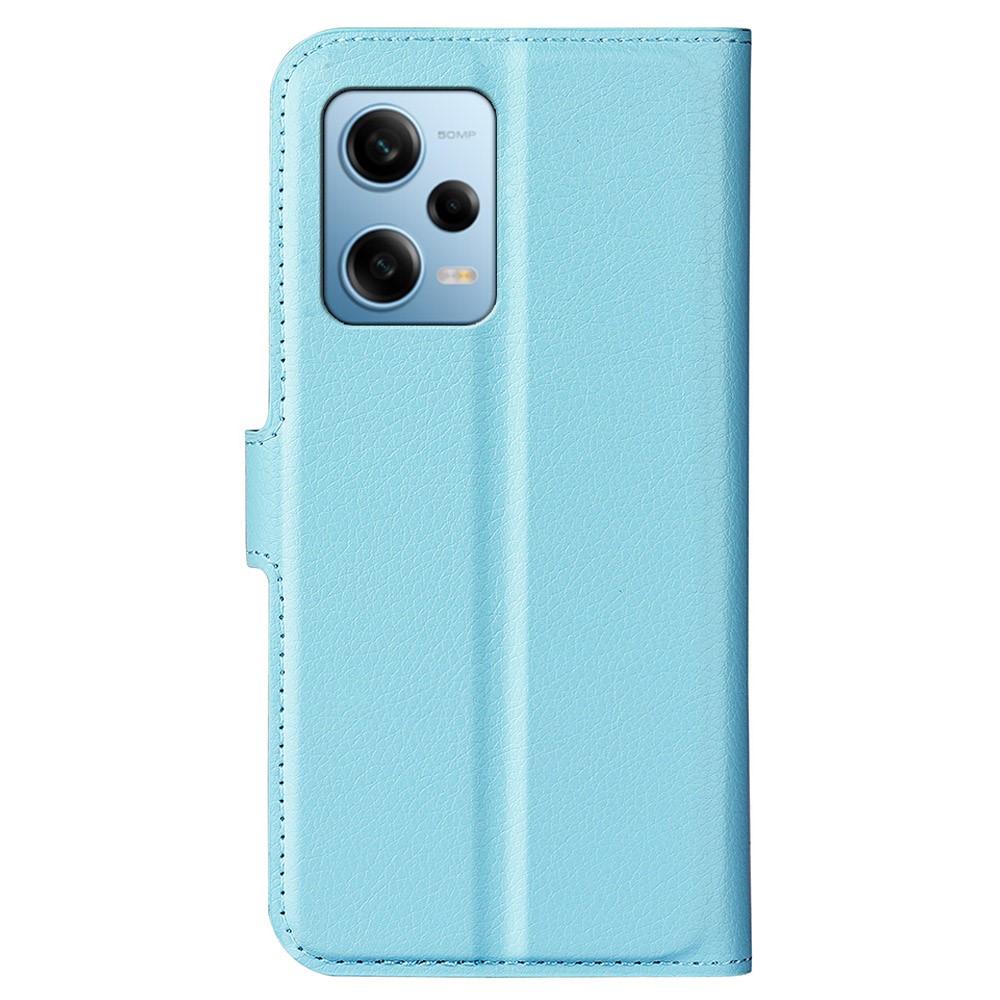  Xiaomi Redmi Note 12 Pro 5G Fodral Litchi Läder Blå