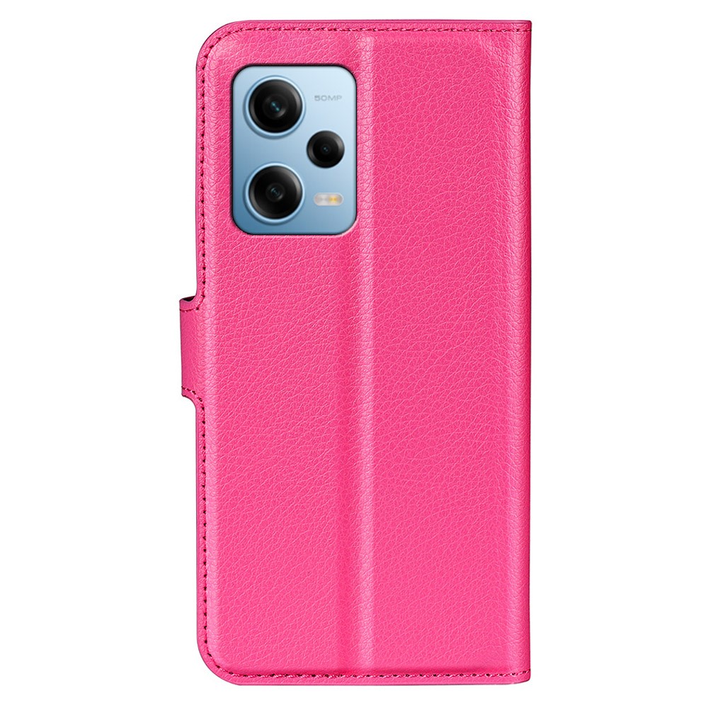  Xiaomi Redmi Note 12 Pro 5G Fodral Litchi Läder Rosa