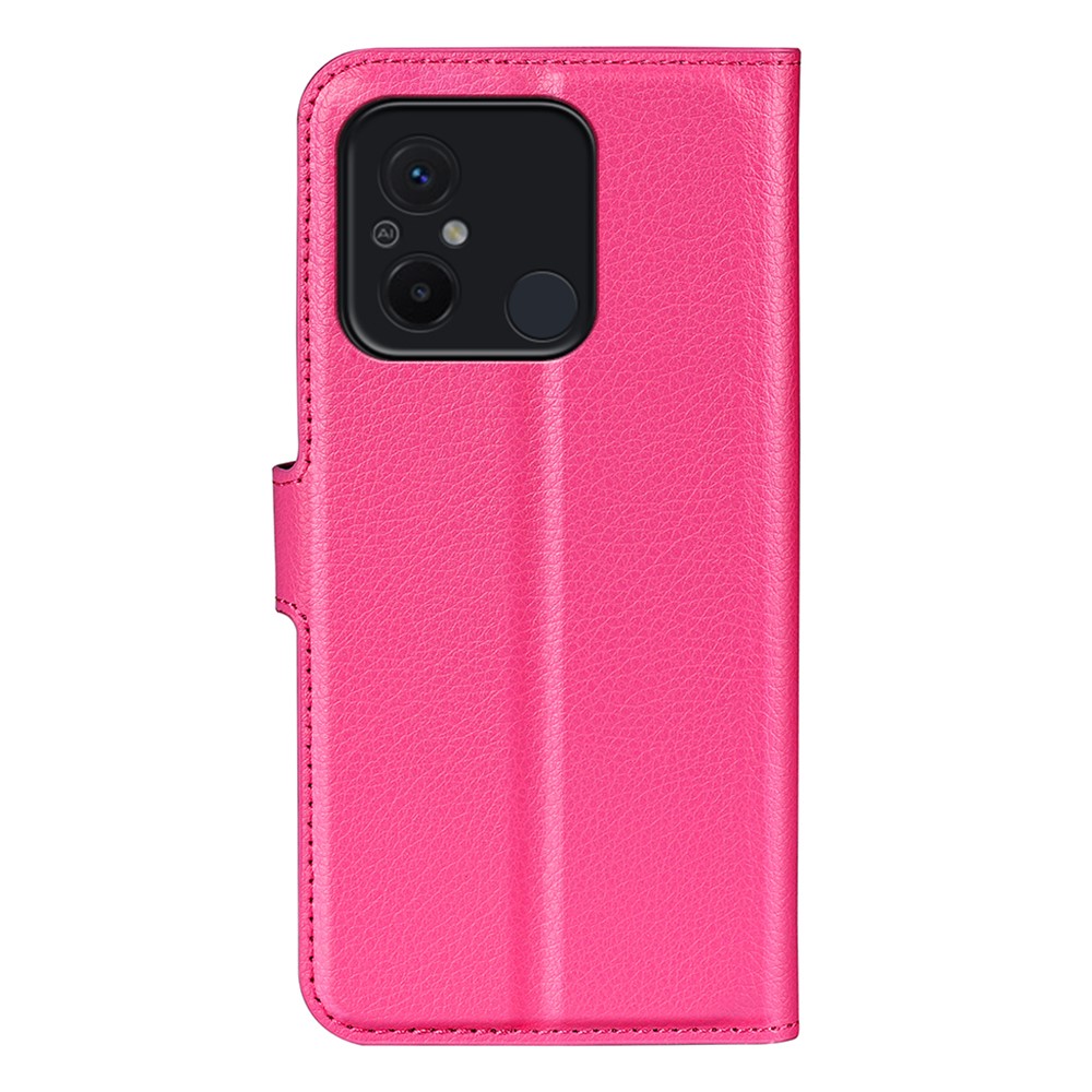  Xiaomi Redmi 12C 4G Fodral Litchi Läder Rosa