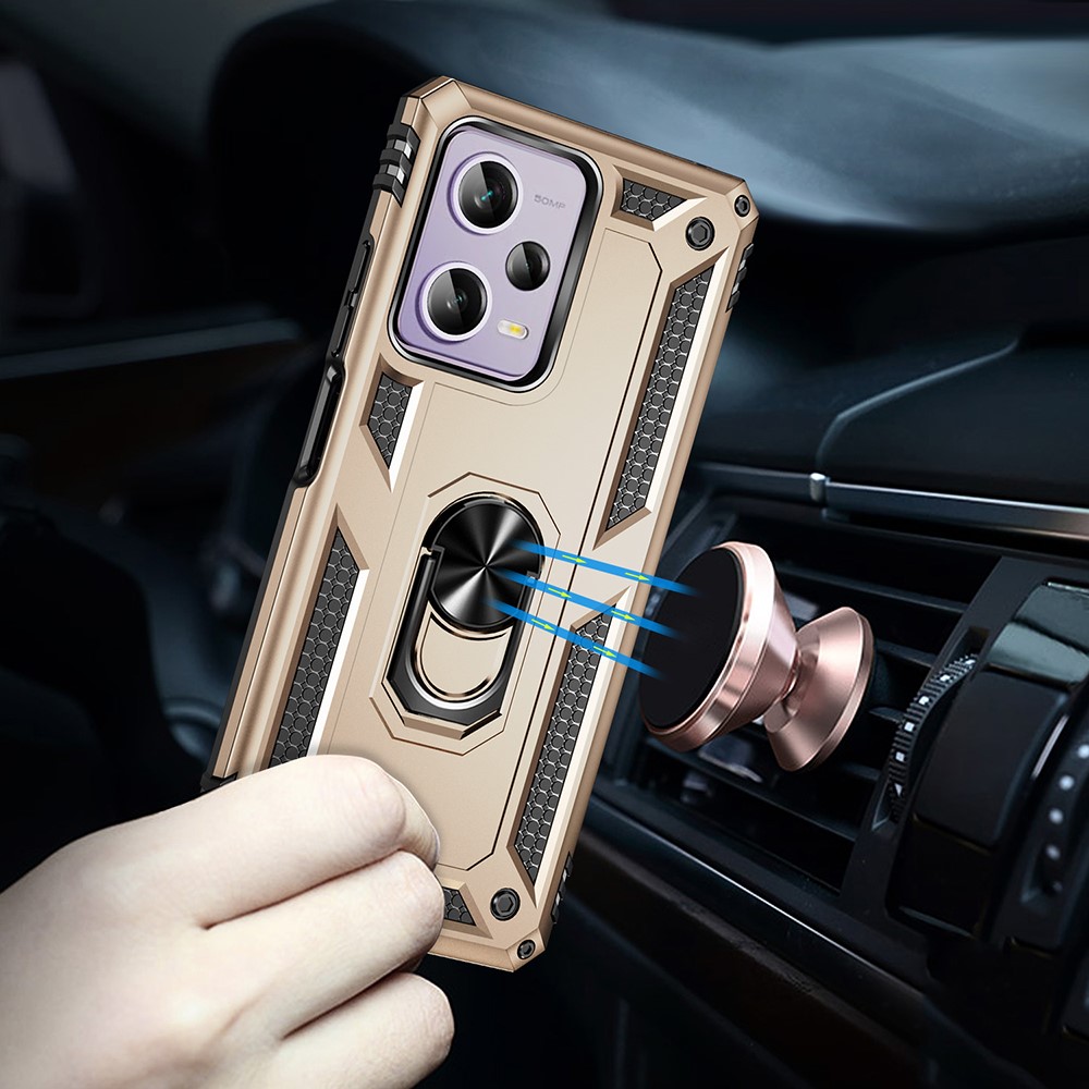  Xiaomi Redmi Note 12 Pro 5G Skal Ring Armor Hybrid Guld
