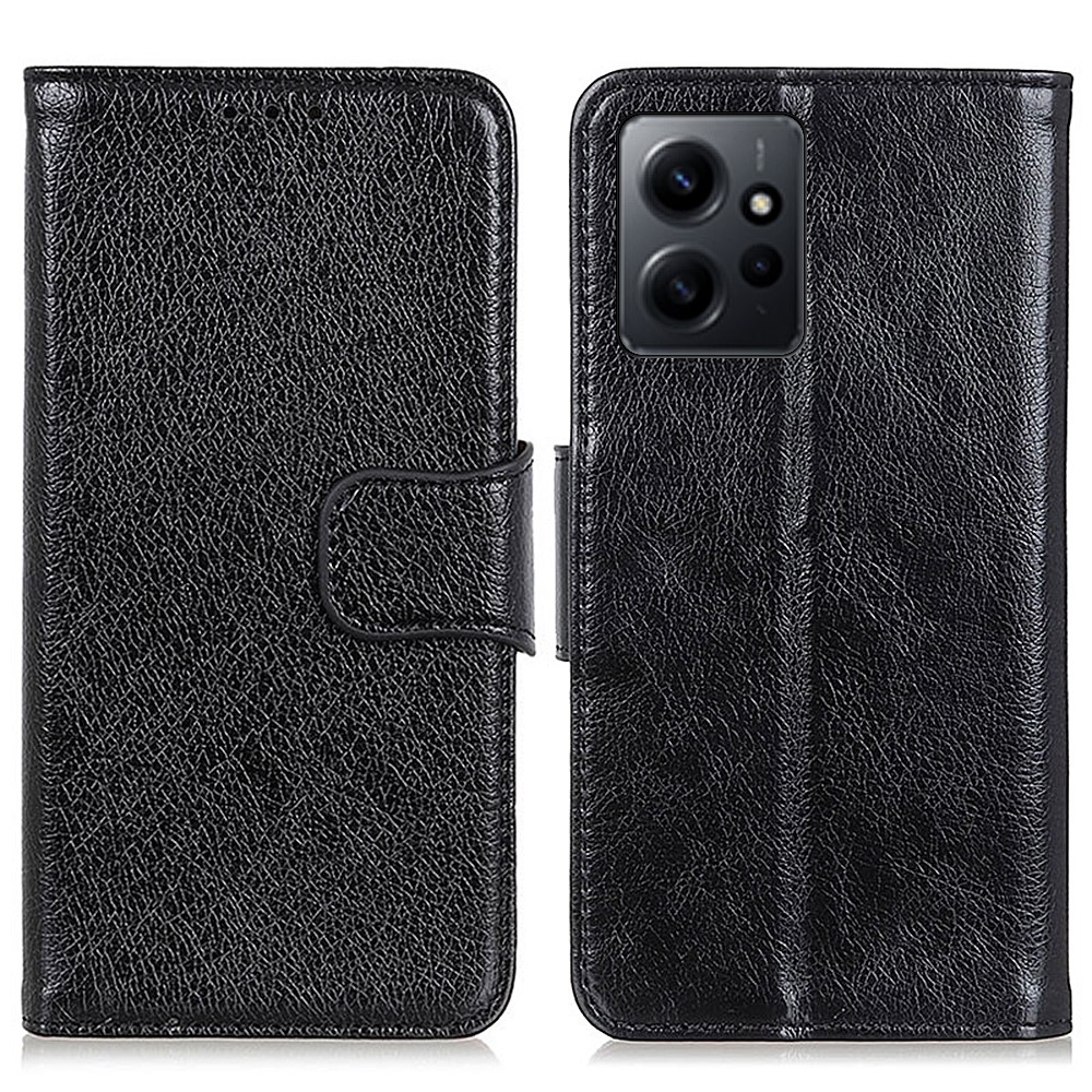  Xiaomi Redmi Note 12 4G Fodral Split Läder Svart