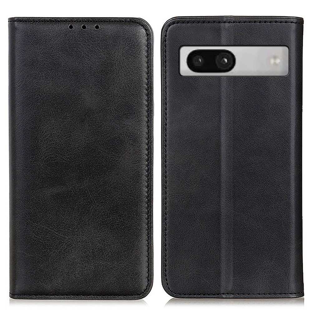  Google Pixel 7A Fodral Flip Split Läder Svart