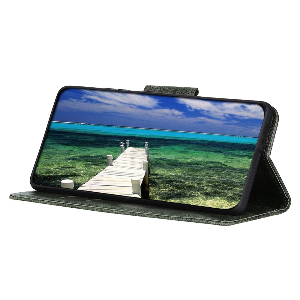  Xiaomi Redmi Note 12 4G Fodral Crazy Horse Läder Grön