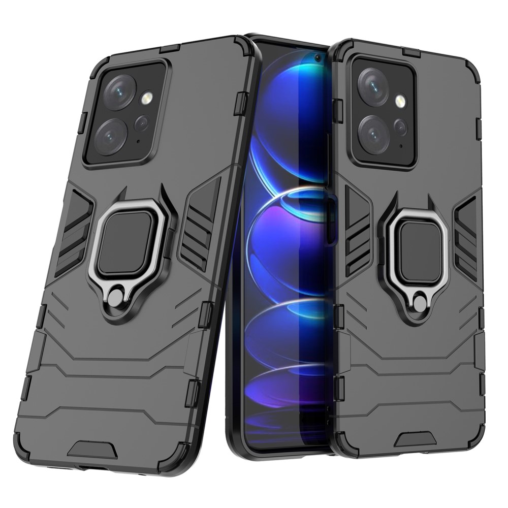 Xiaomi Redmi Note 12 4G Skal Ring Hybrid Armor Svart
