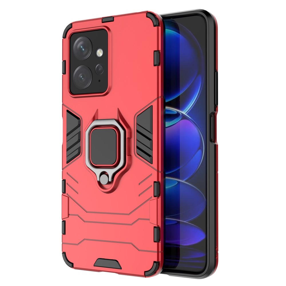  Xiaomi Redmi Note 12 4G Skal Ring Hybrid Armor Röd