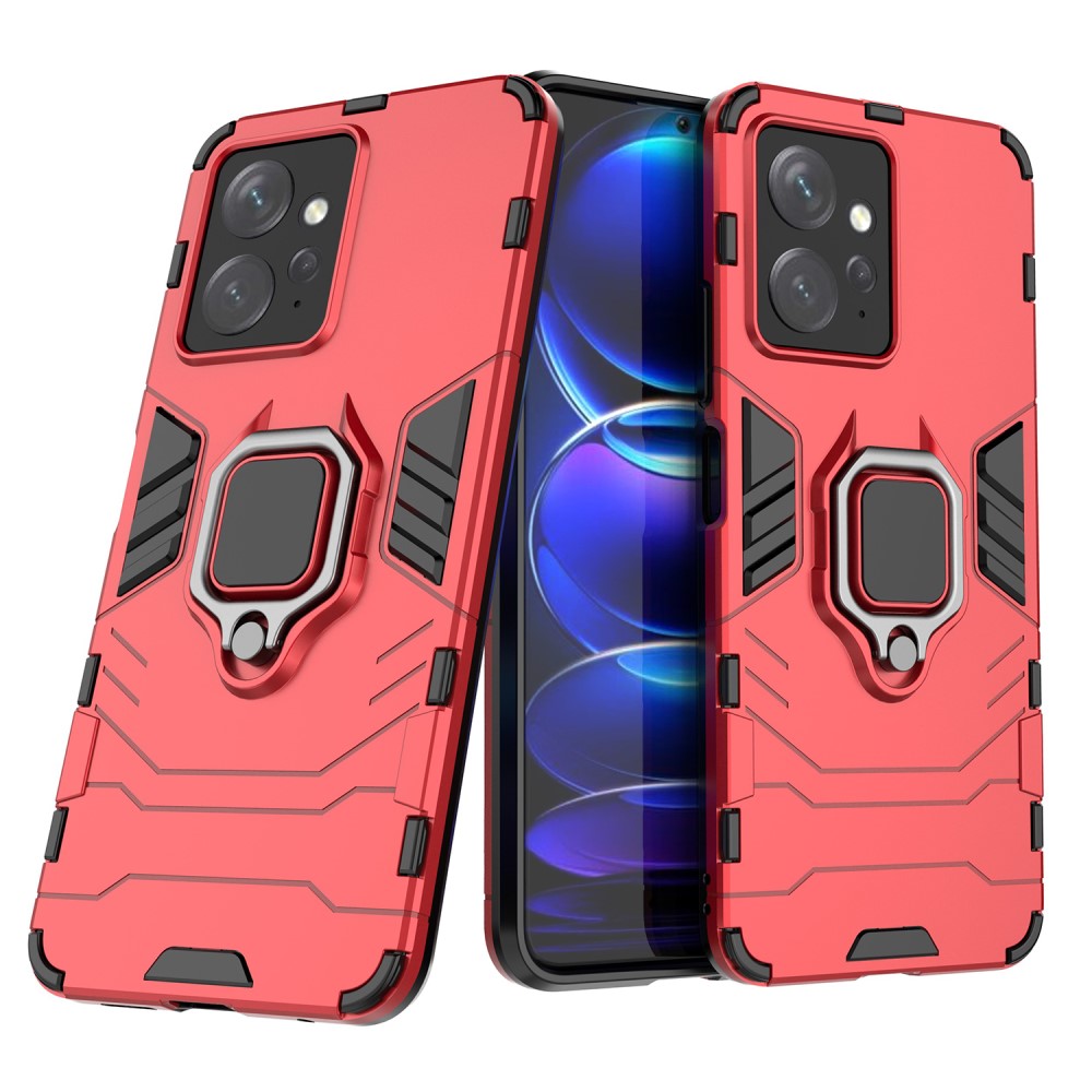  Xiaomi Redmi Note 12 4G Skal Ring Hybrid Armor Röd