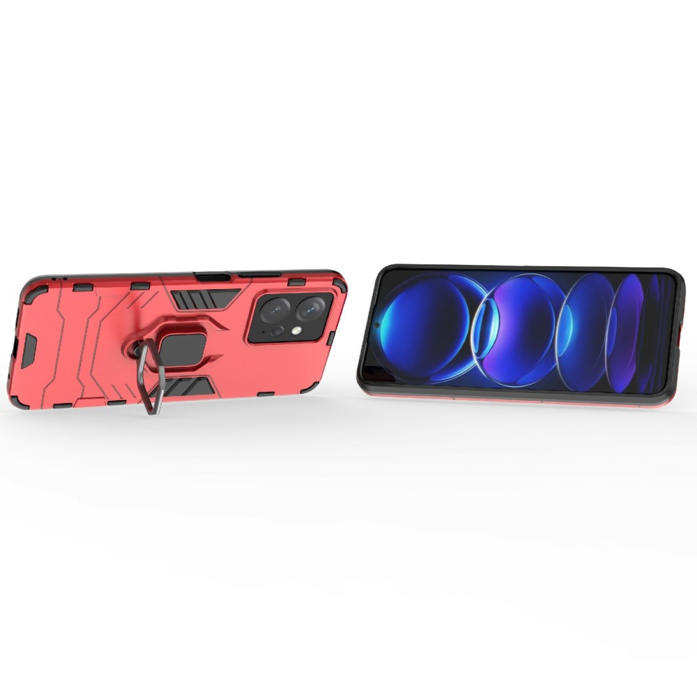  Xiaomi Redmi Note 12 4G Skal Ring Hybrid Armor Röd