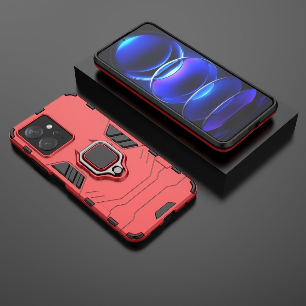 Xiaomi Redmi Note 12 4G Skal Ring Hybrid Armor Röd