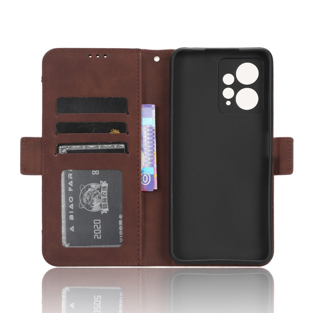  Xiaomi Redmi Note 12 4G Fodral Med Avtagbart Kortfodral Brun
