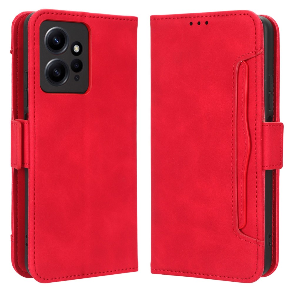  Xiaomi Redmi Note 12 4G Fodral Med Avtagbart Kortfodral Röd