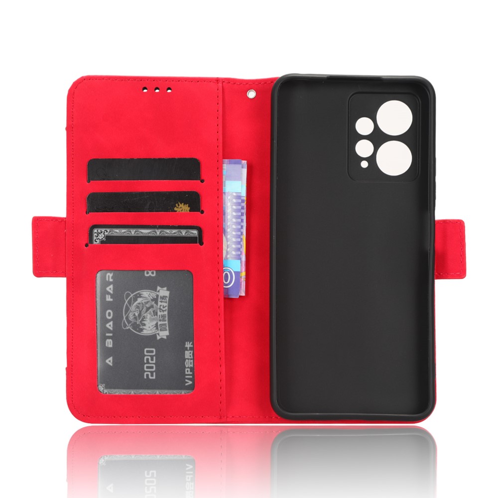  Xiaomi Redmi Note 12 4G Fodral Med Avtagbart Kortfodral Röd