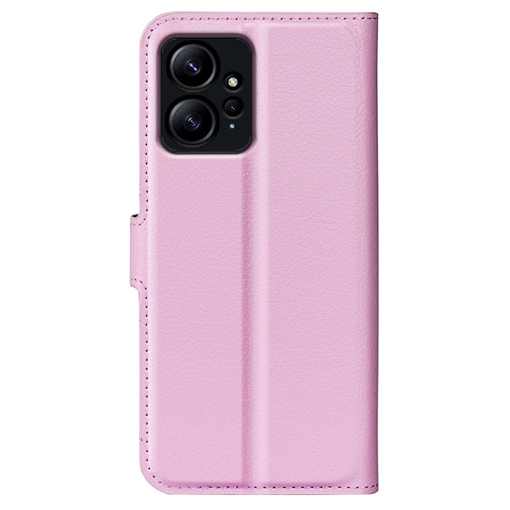  Xiaomi Redmi Note 12 4G Fodral Litchi Läder Ljus Rosa