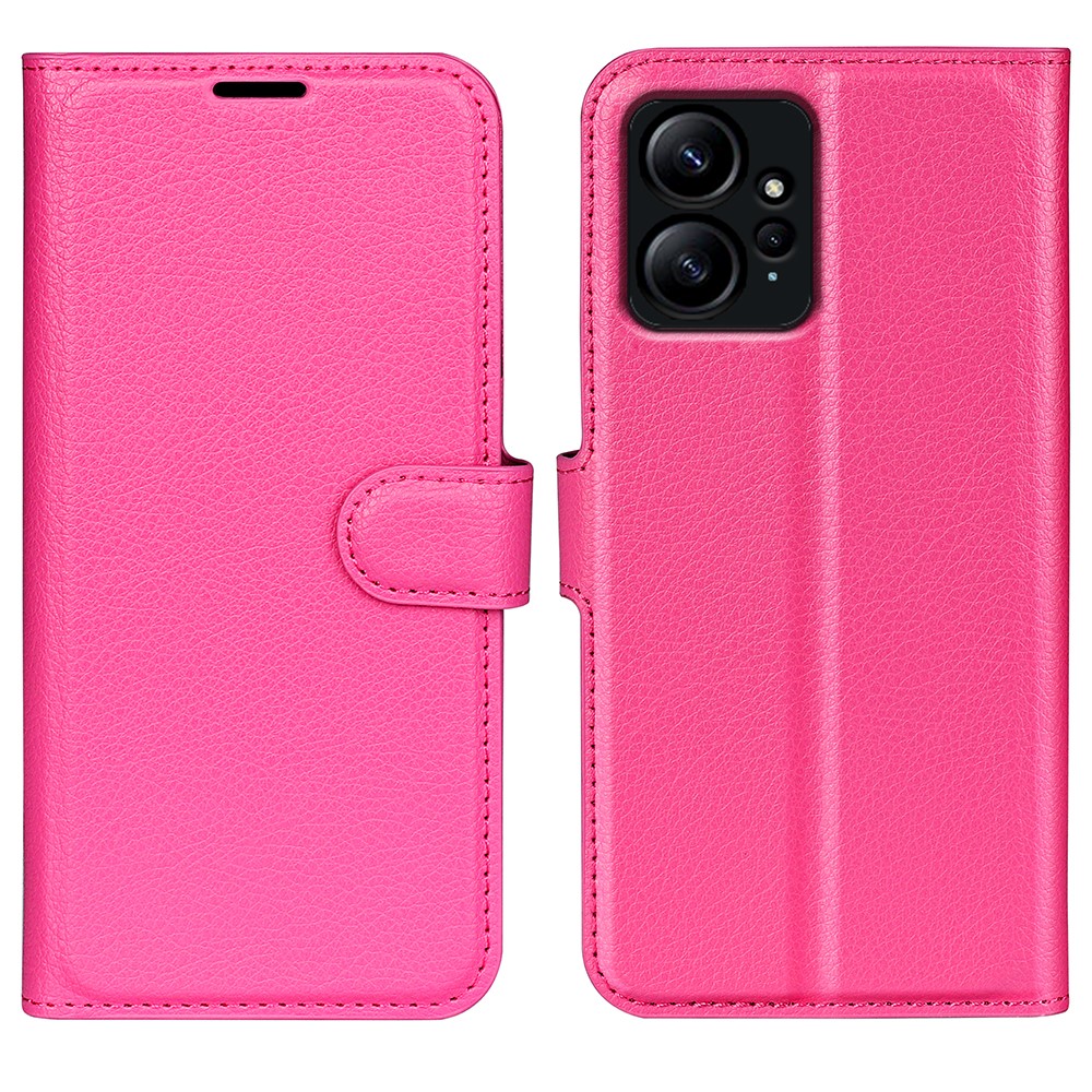  Xiaomi Redmi Note 12 4G Fodral Litchi Läder Rosa