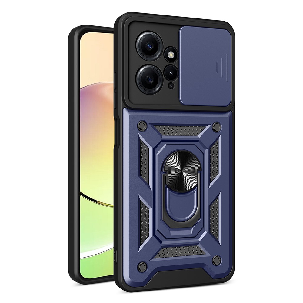  Xiaomi Redmi Note 12 4G Skal Camshield Ring Hybrid Blå