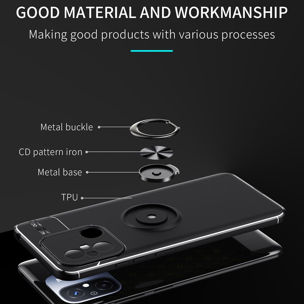  Xiaomi Redmi 12C 4G Skal Ring Svart