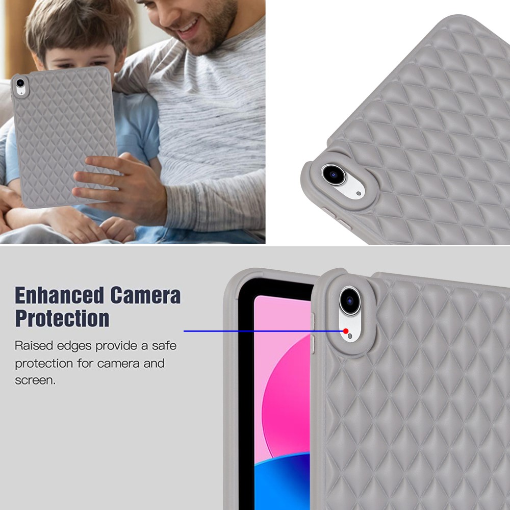  iPad Air 2026-2020 Skal Diamond Textur TPU Grå
