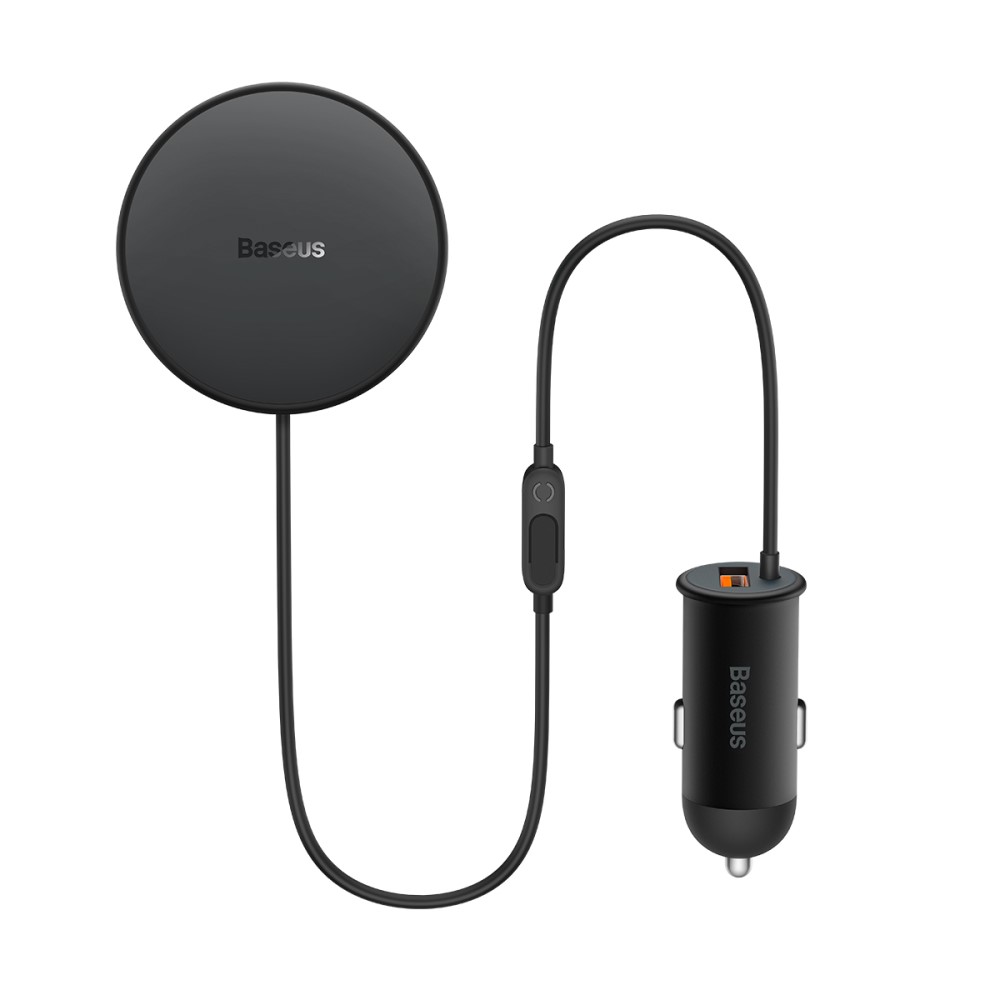 BASEUS Baseus 15W Magnetisk Trådlös Billaddare Svart
