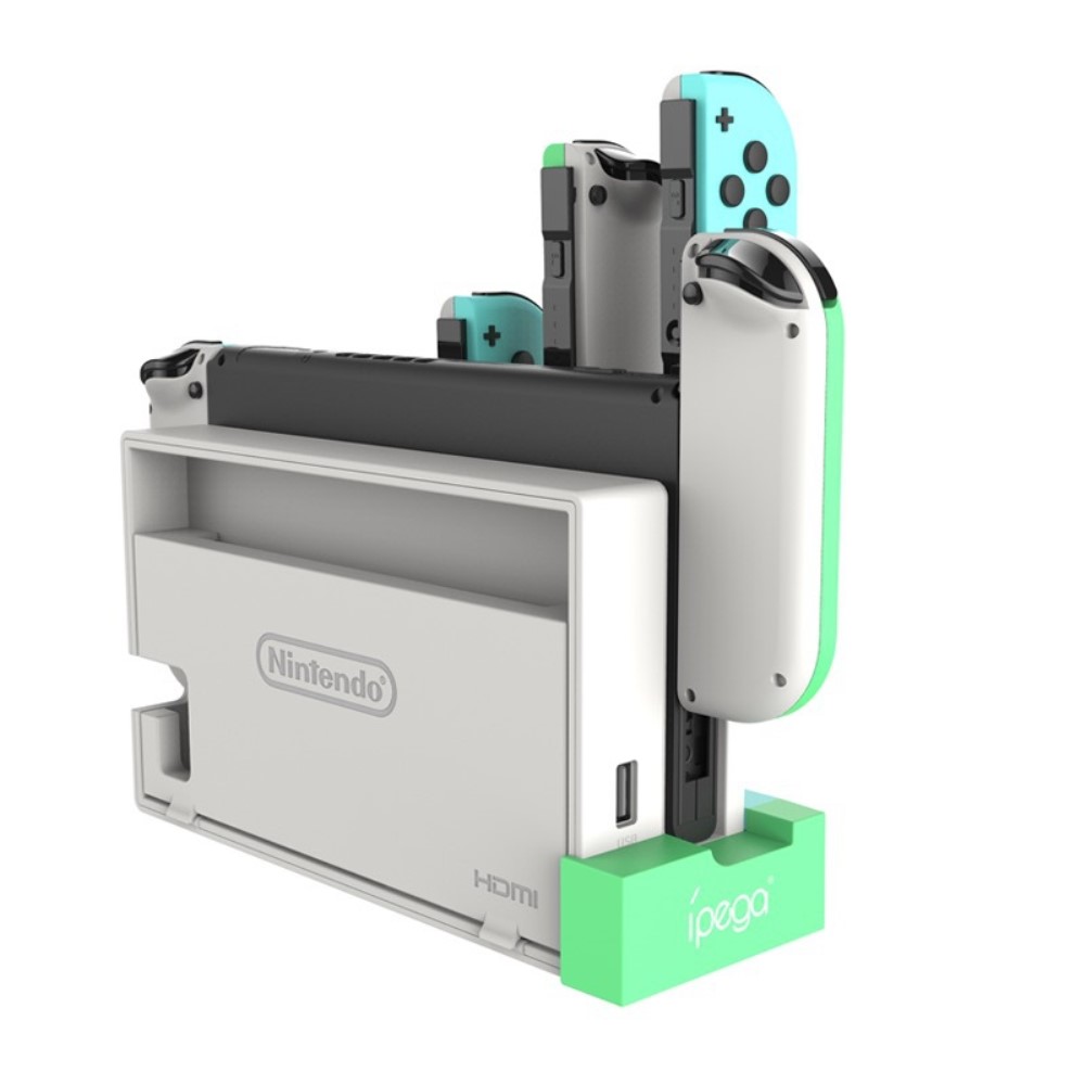 iPega iPega Nintendo Switch LED Laddstation För Ställ och 4x Joy-Con