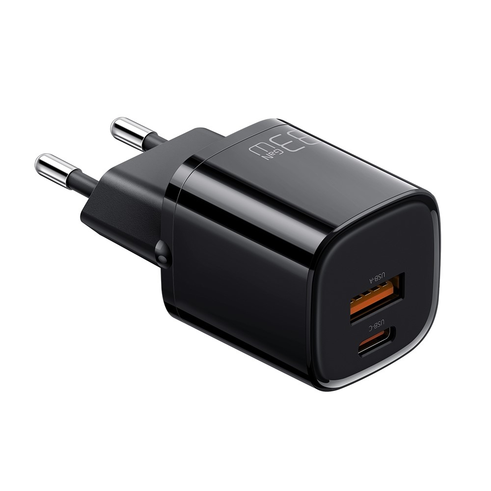 MCDODO Mcdodo 33W GaN PD USB-C/USB-A Väggladdare Svart