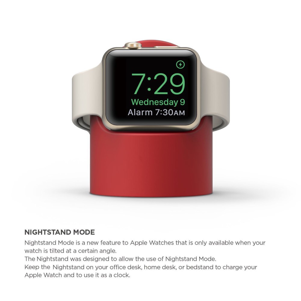  Apple Watch Silikon Stativ Röd