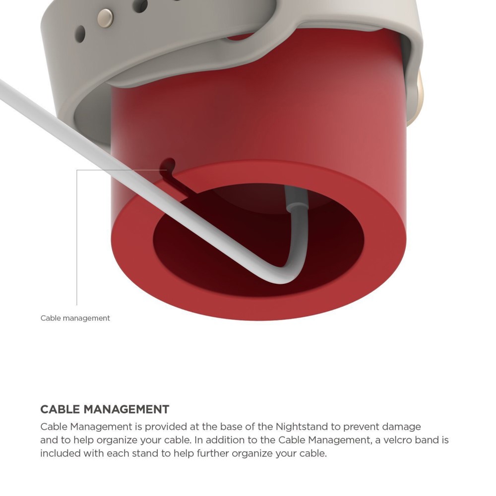  Apple Watch Silikon Stativ Röd