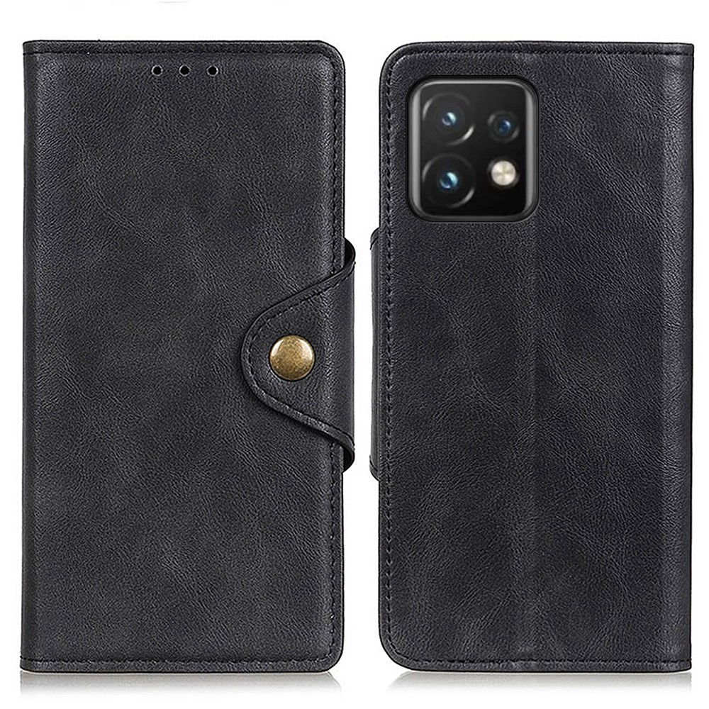  Motorola Edge 40 Pro 5G Fodral Magnetisk Mässing Svart