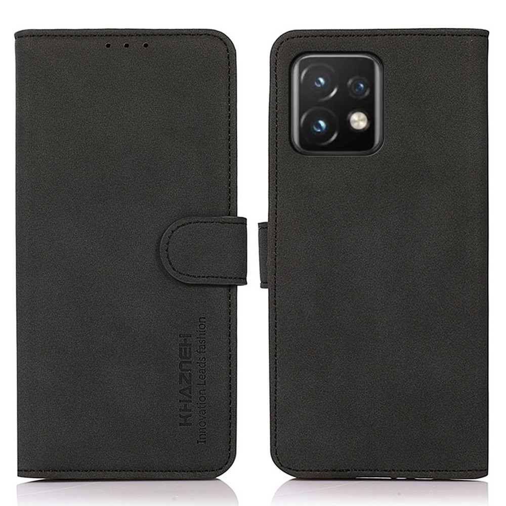 KHAZNEH KHAZNEH Motorola Edge 40 Pro 5G Fodral Retro Läder Svart