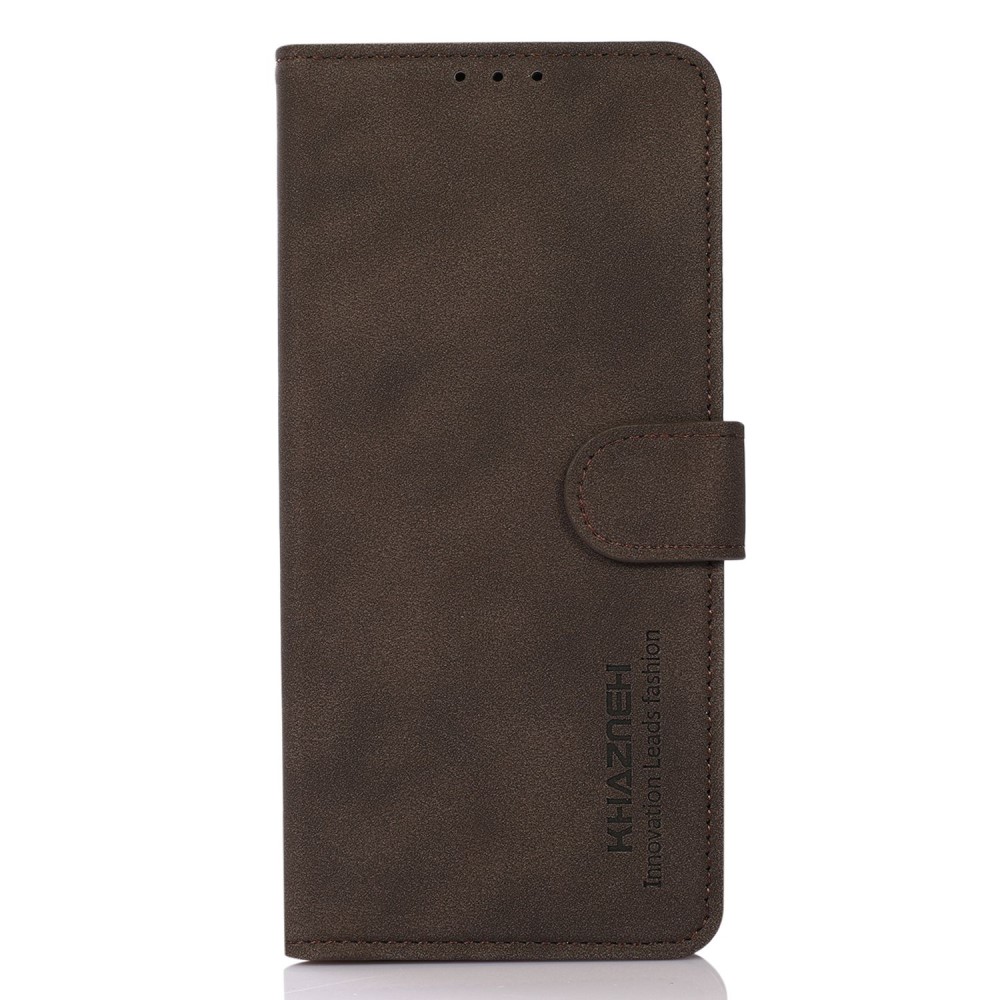 KHAZNEH KHAZNEH Motorola Edge 40 Pro 5G Fodral Retro Läder Brun