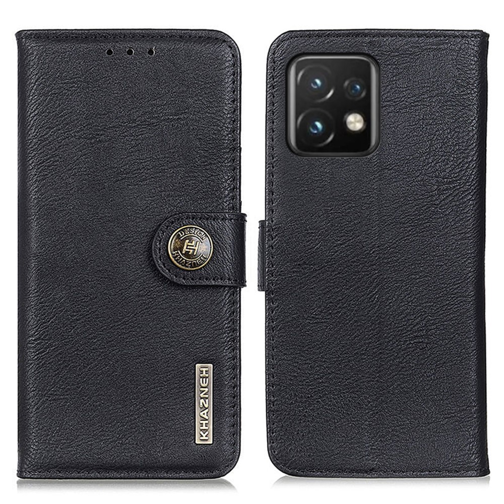 KHAZNEH KHAZNEH Motorola Edge 40 Pro 5G Fodral Läder Svart