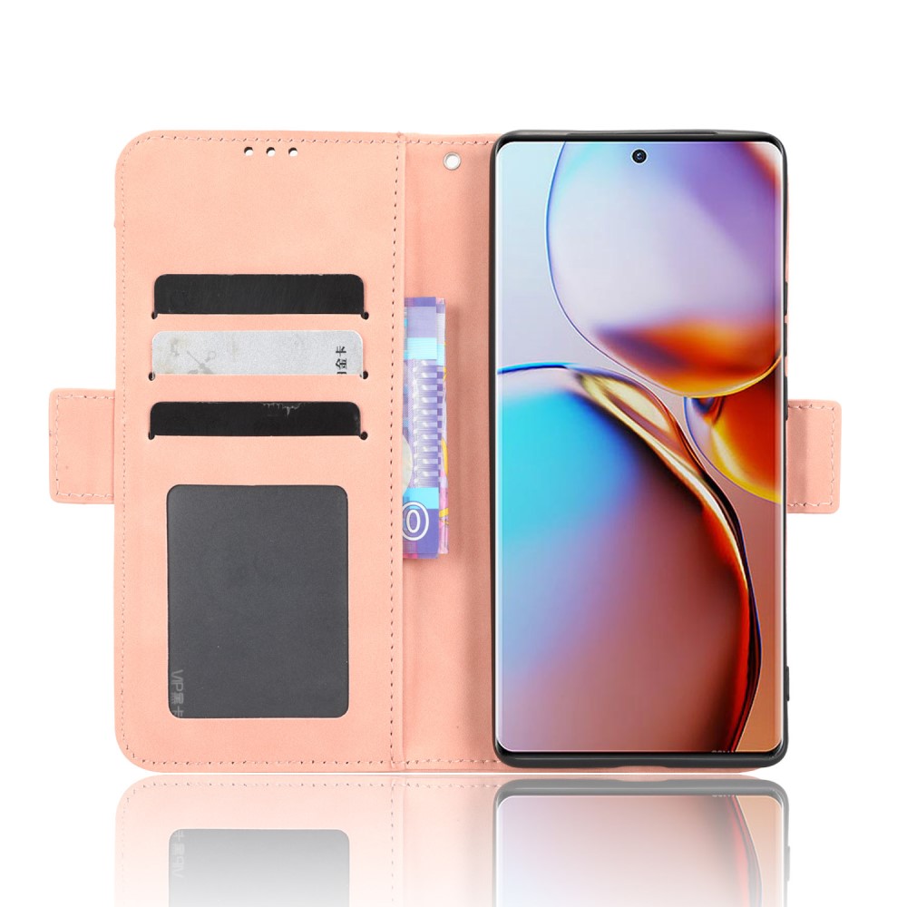  Motorola Edge 40 Pro 5G Fodral Med Avtagbart Kortfodral Rosa