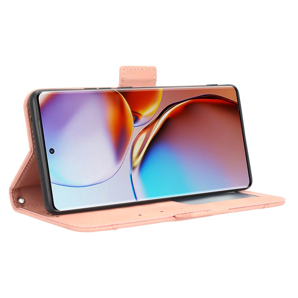  Motorola Edge 40 Pro 5G Fodral Med Avtagbart Kortfodral Rosa