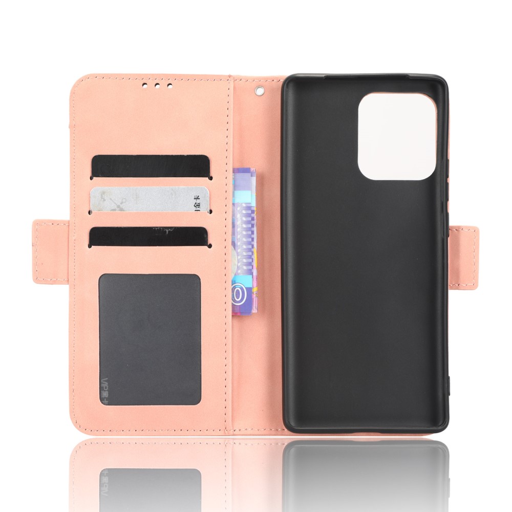 Motorola Edge 40 Pro 5G Fodral Med Avtagbart Kortfodral Rosa
