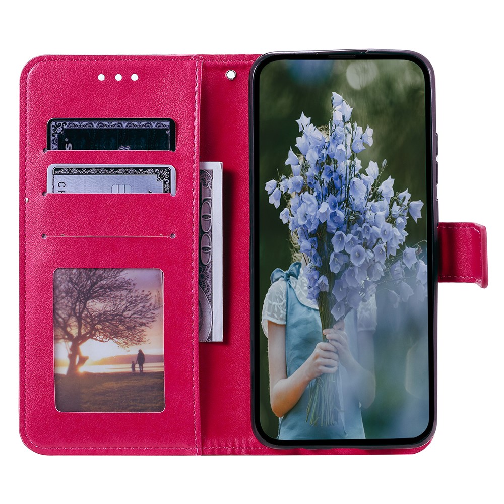  Motorola Edge 40 Pro 5G Fodral Mandala Läder Rosa