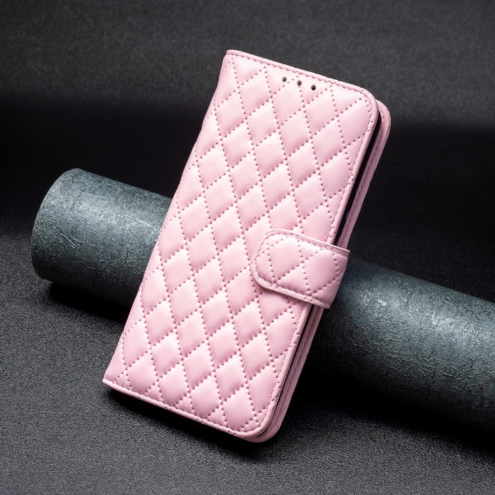  Motorola Edge 40 Pro 5G Fodral Diamond Läder Rosa