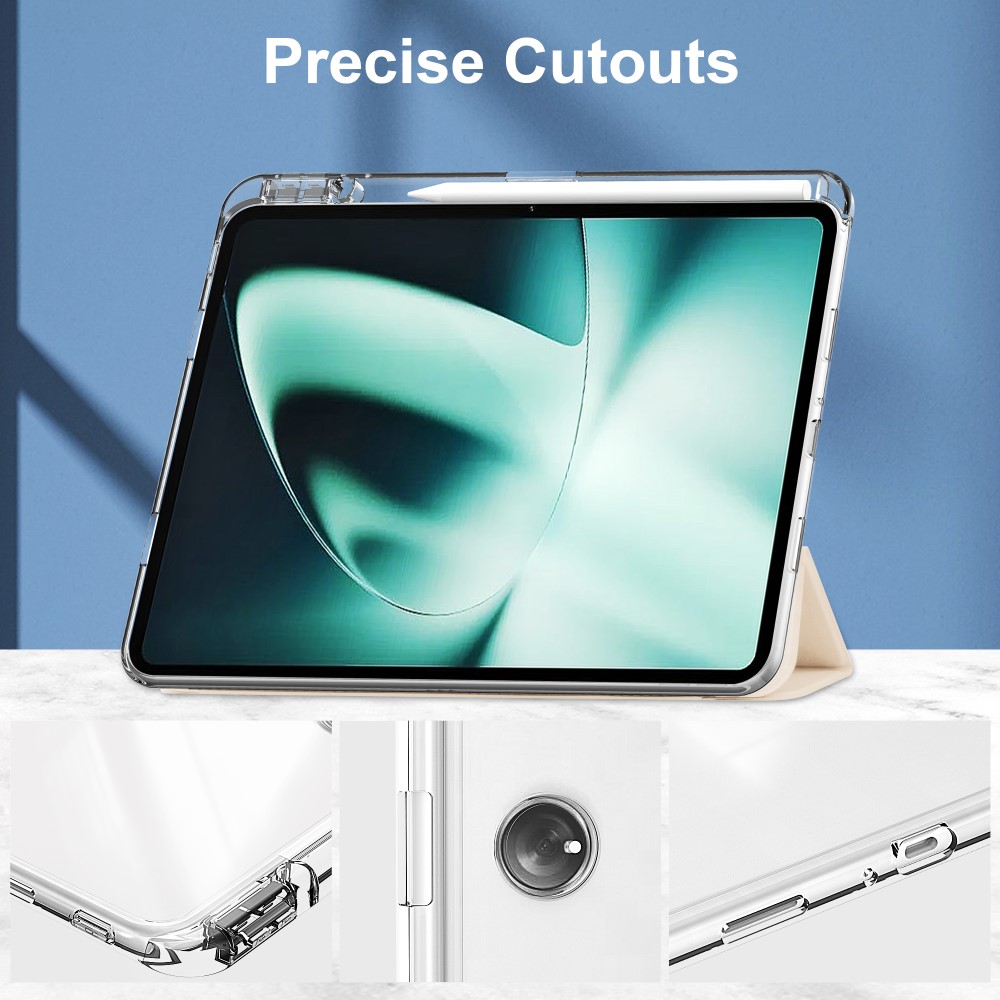 OnePlus Pad Fodral Hybrid Med Pennhållare Aprikos