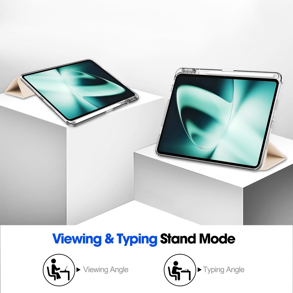  OnePlus Pad Fodral Hybrid Med Pennhållare Aprikos
